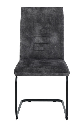 Стул кухонный Gela S XL балансирующий (ВИНТАЖНЫЙ АНТРАЦИТ / ЧЕРНЫЙ. В 980 * Ш 490 * Г 470 мм)