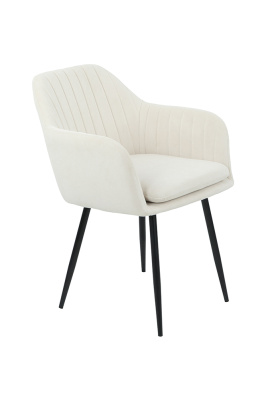 Кресло "Mila I S" (Цвет БЕЖЕВЫЙ 31 / ЧЁРНЫЙ, Размер 560 мм * 800 мм * 620 мм)