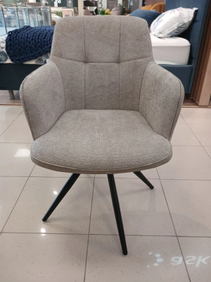 Стул "НАЯ 360" поворотный (BELLA03+KIPRUS02 / НОЖКИ ЧЕРНЫЕ)