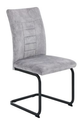 Cтул кухонный Gela S XL балансирующий (ВИНТАЖНОЕ СЕРЕБРО / ЧЕРНЫЙ. В 980 * Ш 490 * 470 мм)