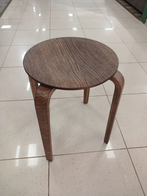 Табурет "РЕАЛ". 350*350*450 мм (ОРЕХ АМЕРИКАНСКИЙ / ШПОН ДУБА И ЯСЕНЯ. Размер ШГВ 350х350х450 мм)