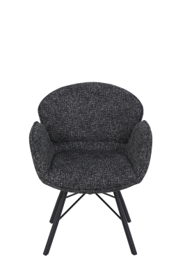 Кресло  "Bristol S" поворотное (АНТРАЦИТ / ЧЕРНЫЙ. Ш 620 * Г 660 * В 830 мм)