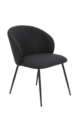 Стул кухонный Graz S на 4 ножках  (АНТРАЦИТ /ЧЕРНЫЙ. Ш 550 * Г 665 * В 790 мм )