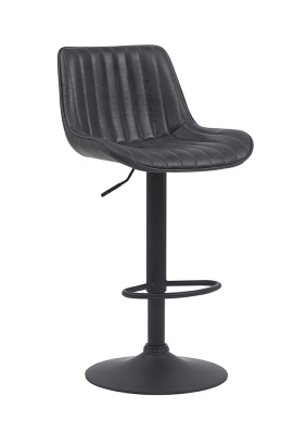 Стул барный "Sabine I H" поворотный (Цвет АНТРАЦИТ 46 / ЧЁРНЫЙ, Размер 440 мм * 860 - 1080 мм * 520 мм)