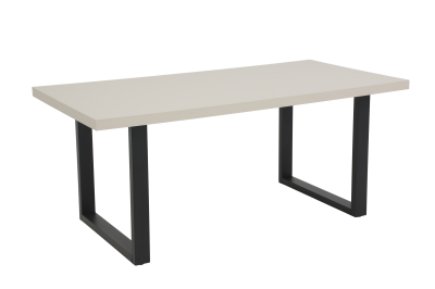 Стол обеденный "Meran T"  (КАШЕМИР / ЧЕРНЫЙ. 1800 мм * 900 мм * 760 мм)