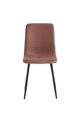 Стул кухонный Leipzig S на 4 ножках (УВЯДШАЯ РОЗА / ЧЕРНЫЙ. В 920 * Ш 440 * Г 400 мм)