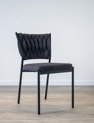 Стул кухонный "Daisy" (Цвет АНТРАЦИТ 28 / ЧЁРНЫЙ, Размер 425 мм * 535 мм * 810 мм)