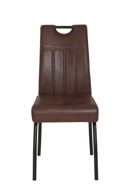Стул кухонный "Beate S" (Цвет КОРИЧНЕВЫЙ 56 / ЧЁРНЫЙ, Размер 440 мм * 990 мм * 580 мм)