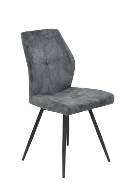 Стул кухонный "Ally S" поворотный (ВИНТАЖНЫЙ АНТРАЦИТ / ЧЕРНЫЙ. Ш 460 * Г 420 * В 910 мм)