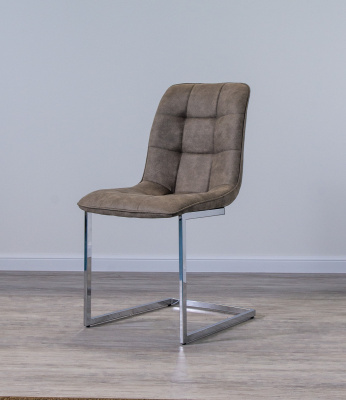 Стул кухонный С-1702  (Цвет ТКАНЬ COWBOY 118 / ХРОМ, Размер 440 мм х 950 мм * 580 мм)