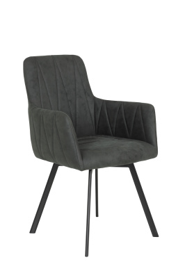 Кресло "Gesa S" поворотное (Цвет АНТРАЦИТ 46 / ЧЁРНЫЙ, Размер 580 мм * 880 мм * 630 мм)