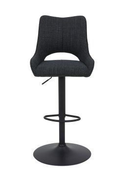 Стул барный Rockport H поворотный 360° (АНТРАЦИТ / ЧЕРНЫЙ. Ш 495 * Г 570 * В 980-1195 мм)