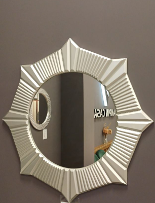 Зеркало "ФРИДА" серебро. 900*900 (СЕРЕБРО. 900 мм)