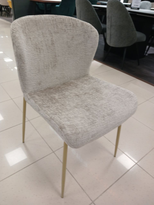 Стул кухонный DR-20021C (OTE SOLO 170 БЕЖЕВЫЙ / ЗОЛОТОЙ МАТОВЫЙ. Г 520 мм * Ш 650 мм * В 840 мм * ВС 480 мм)