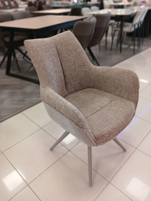 Стул "МАО 360" поворотный (MELODY 04 + SIERRA 04 / НОЖКИ КАПУЧИНО)