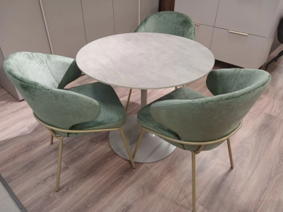 Стол обеденный F-1427-3. 900 х 740  (9740 CREAMY-1 МАТОВЫЙ / CREAMY-1 МАТОВЫЙ. Размер 900 мм * 740 мм)