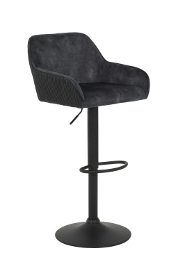 Стул барный Dollie H вращающийся (Цвет АНТРАЦИТ 46/28 / ЧЁРНЫЙ, Артикул 920926 46/28, Размер 510 мм * 890-1100 мм *530 мм)