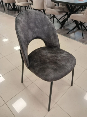 Стул кухонный DR-20178C (UF915-01B АНТРАЦИТ / ЧЕРНЫЙ МАТОВЫЙ. Размер ШГ 640 мм * Ш 500 мм * В 840 мм * ВС 470 мм   )