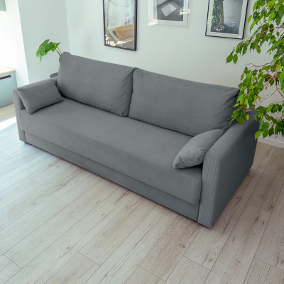 Диван прямой "РИМИНИ" Cilium графитовый. 2210*980*900 (CILIUM GRAFIT. Размер 2210 мм * 980 мм * 900 мм)