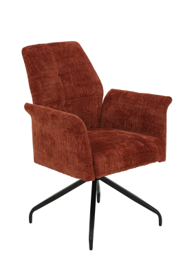 Кресло "Viktoria S" поворотное  (МЕДНЫЙ / ЧЕРНЫЙ. Ш XL 710 * Г 680 * В 930 мм)