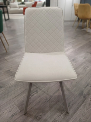 Стул "КАПРИ"  (BELLA 03 BEIGE / НОЖКИ КАПУЧИНО)