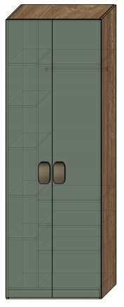 Шкаф "Эвкалипт" двухдверный. 800*530*2350