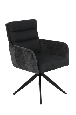 Кресло "Leandra S" поворотное  (АНТРАЦИТ / ЧЕРНЫЙ. Ш  XL 630 * Г 690 * В 920 мм)