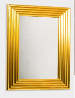 Зеркало "ДЖУЛИЯ" золото. 835*1130 (ЗОЛОТО. Размер 1130 мм * 780 мм * 16 мм)