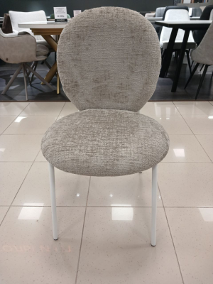 Стул кухонный DR-1237 (OTE SOLO-170 БЕЖЕВЫЙ / БЕЛЫЙ WHITE-1. Ш 495 мм * Г 570 мм * В 890 мм * ВС 485 мм)