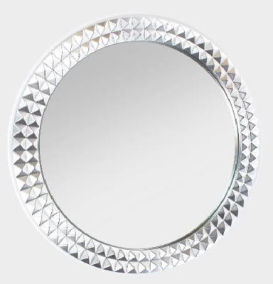 Зеркало "ЭМИЛИЯ" серебро. Диаметр 600 мм (СЕРЕБРО. Диаметр 600 мм)