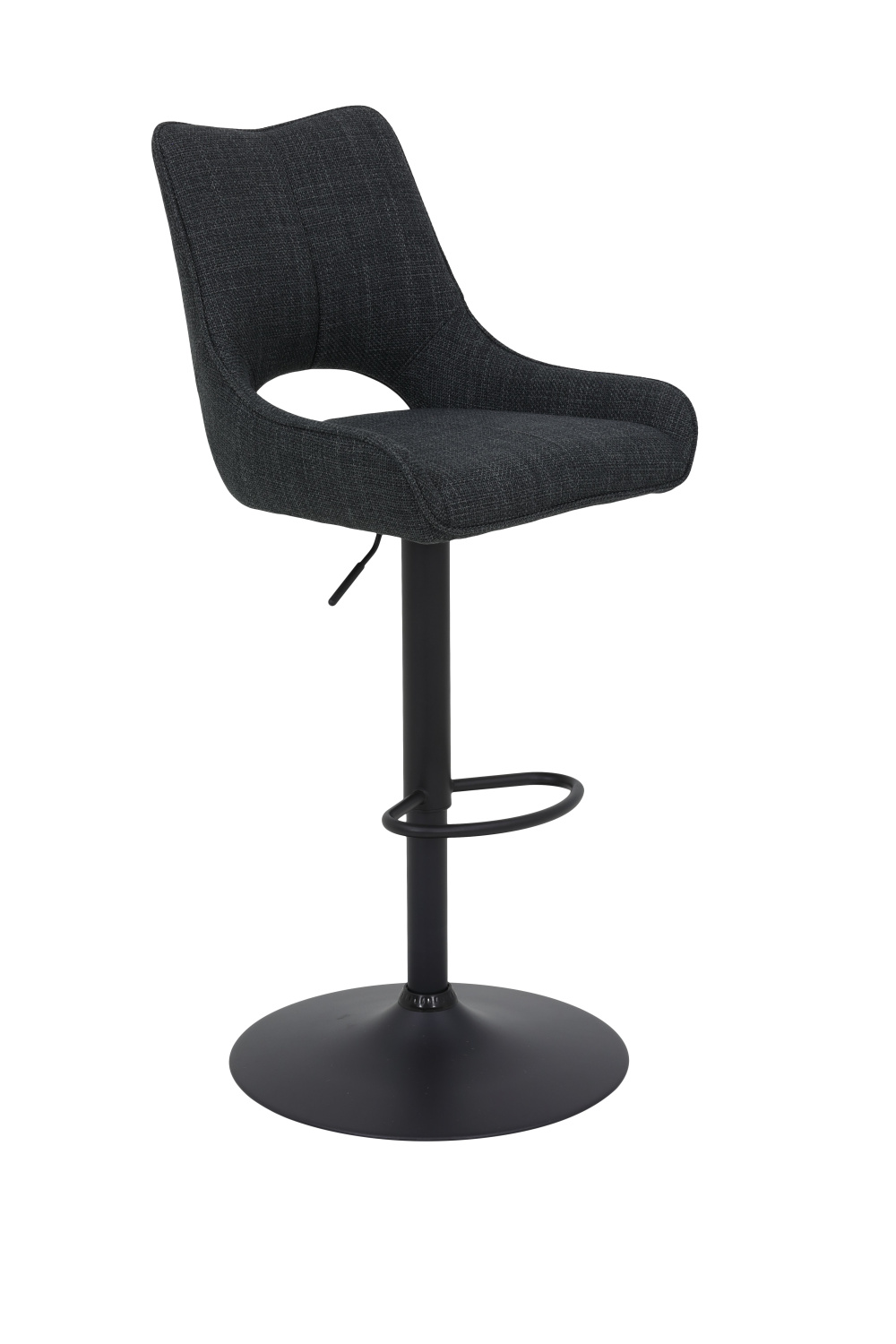 Стул барный Rockport H поворотный 360° (АНТРАЦИТ / ЧЕРНЫЙ. Ш 495 * Г 570 * В 980-1195 мм)