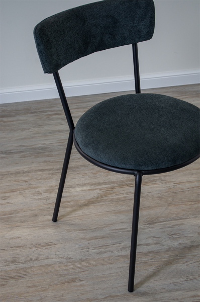 Стул кухонный "DX-2463" (Цвет АНТРАЦИТ / ЧЁРНЫЙ МАТОВЫЙ, Размер 500 мм * 800 мм * 560 мм)