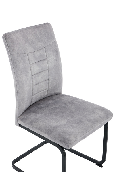 Cтул кухонный Gela S XL балансирующий (ВИНТАЖНОЕ СЕРЕБРО / ЧЕРНЫЙ. В 980 * Ш 490 * 470 мм)