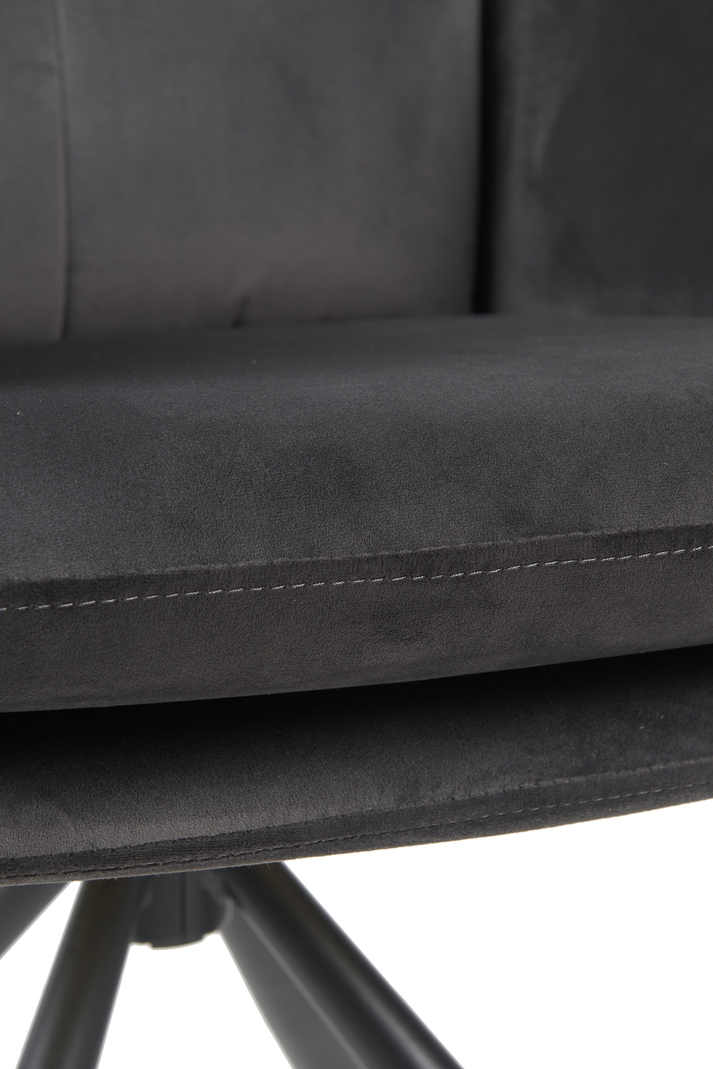 Кресло PARMA с вращением 360 градусов (ТЕМНО-СЕРЫЙ / ЧЕРНЫЙ. Ш 630 * Г 700 * В 910 мм )