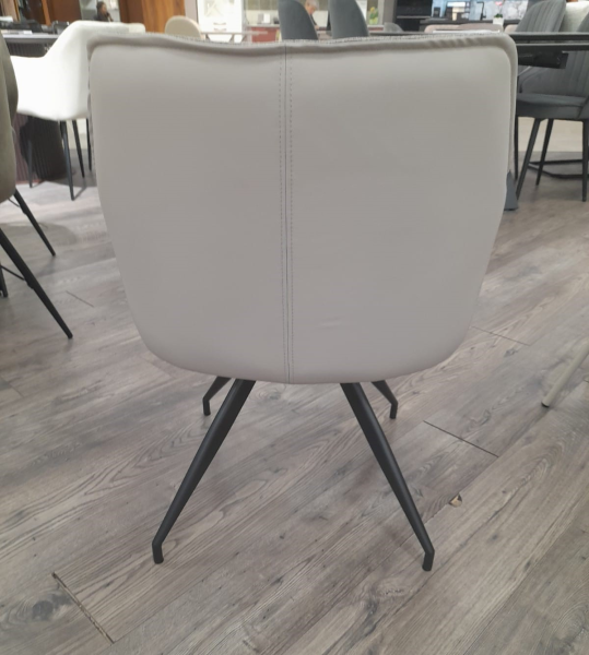 Стул кухонный поворотный DR-1287 (ТКАНЬ DAVIS CITY-09/ ИСК.КОЖА  LIXIANG PU-04/ GREY-3. Размер Г 550* Ш 635* В 775 * ВС 465 мм )