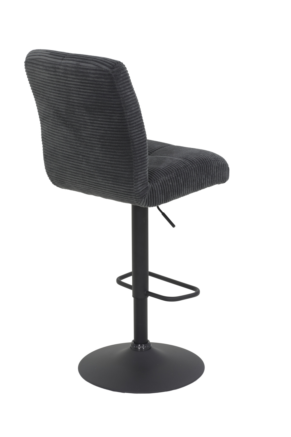 Стул барный Leni I H поворотный 360° (АНТРАЦИТ / ЧЕРНЫЙ. Ш 440 * Г590 * В 1020-1240 мм)