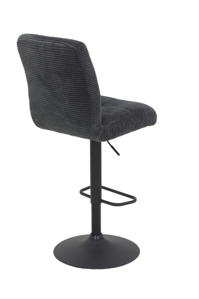 Стул барный Leni I H поворотный 360° (АНТРАЦИТ / ЧЕРНЫЙ. Ш 440 * Г590 * В 1020-1240 мм)