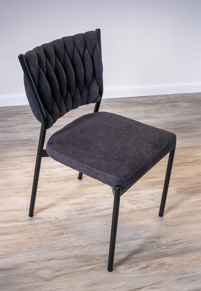 Стул кухонный "Daisy" (Цвет АНТРАЦИТ 28 / ЧЁРНЫЙ, Размер 425 мм * 535 мм * 810 мм)