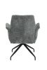 Кресло "Viktoria S" поворотное (СВЕТЛО-СЕРЫЙ / ЧЕРНЫЙ. Ш XL 710 * Г 680 * В 930 мм)