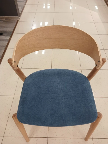 Стул кухонный "ЭРИДА-2". 570*570*740 мм (ДУБ / ОБИВКА ТКАНЬ СОЮЗ М КОЛЛЕКЦИЯ FJORD 785. Ш 570 * Г 570 * В 740 мм)