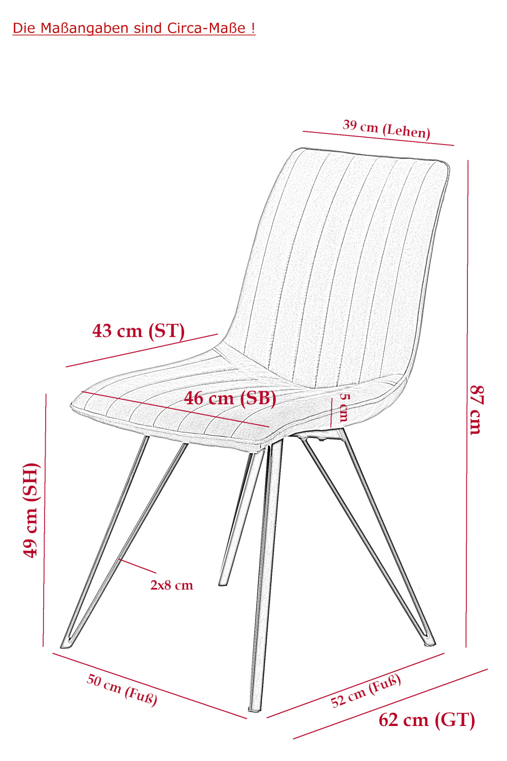 Стул кухонный "Marie S"  (Цвет АНТРАЦИТ 46 / ЧЁРНЫЙ, Артикул 920572 46, Размер 460 мм * 620 мм * 870 мм)