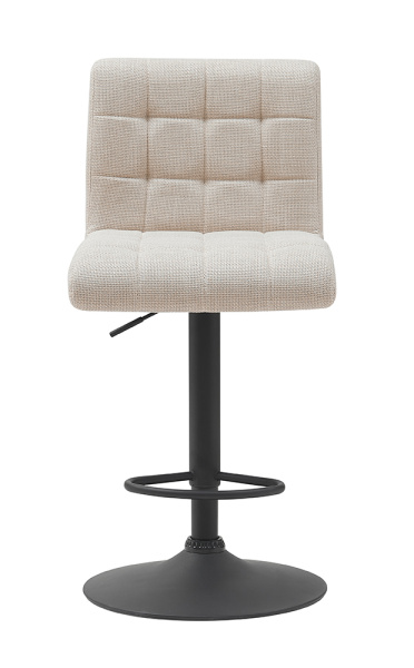 Стул барный "Erika H" поворотный (Цвет БЕЖЕВЫЙ 31 / ЧЁРНЫЙ, Размер 470 мм * 930 - 1140 мм * 570 мм)