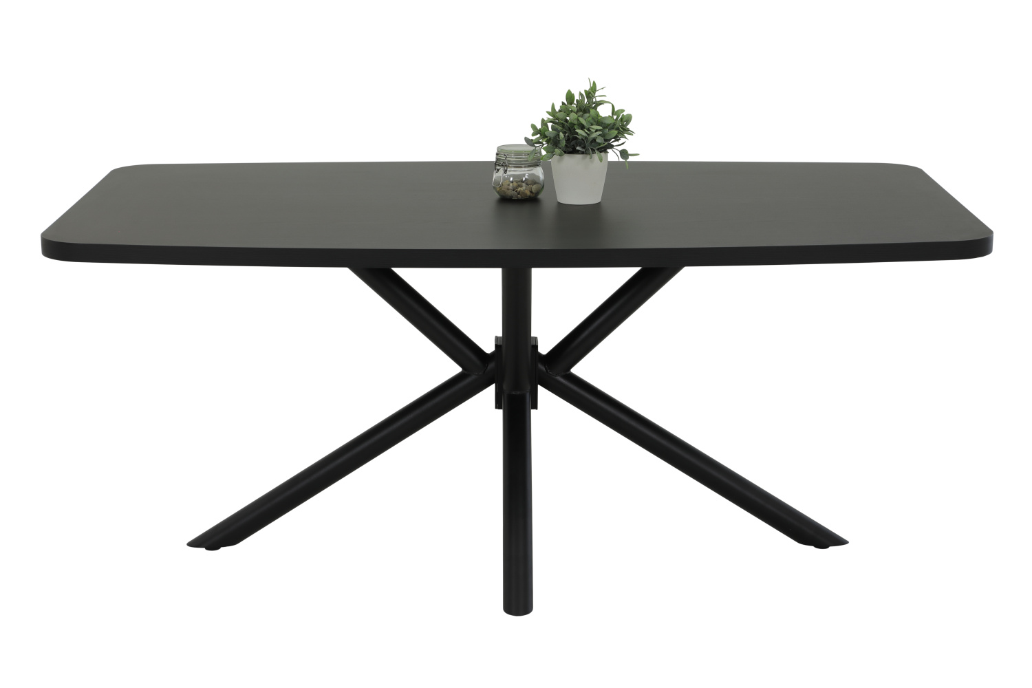 Стол обеденный Jana II T (ЧЁРНЫЙ / ЧЁРНЫЙ, 117177 03, 1800 мм * 760 мм * 1000 мм)