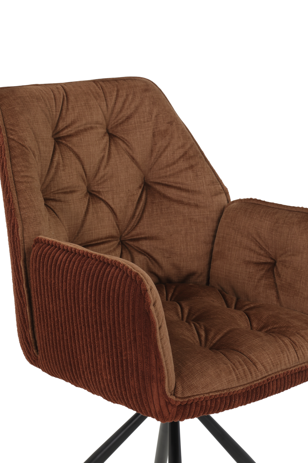 Кресло "Inge S"поворотное (МЕДНЫЙ / ЧЕРНЫЙ. Ш 580 * Г 635 * В 880 мм)