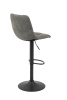 Стул барный "Yvonne H" вращающийся (Цвет СЕРЫЙ 50 / СЕРЫЙ, Артикул 920 383 50, Размер 430 мм * 440 мм * 910 -1130 мм)
