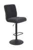 Стул барный Leni I H поворотный 360° (АНТРАЦИТ / ЧЕРНЫЙ. Ш 440 * Г590 * В 1020-1240 мм)