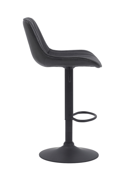 Стул барный "Sabine I H" поворотный (Цвет АНТРАЦИТ 46 / ЧЁРНЫЙ, Размер 440 мм * 860 - 1080 мм * 520 мм)