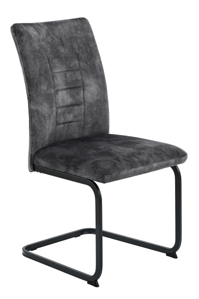 Стул кухонный Gela S XL балансирующий (ВИНТАЖНЫЙ АНТРАЦИТ / ЧЕРНЫЙ. В 980 * Ш 490 * Г 470 мм)