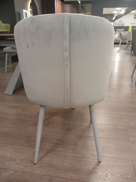 Стул кухонный "Орлеан" (ВЕЛЮР EVITA ASH / СЕРЫЙ МУАР)