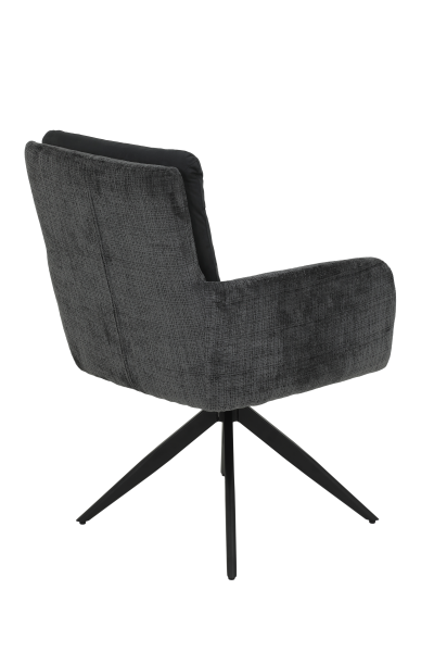 Кресло "Leandra S" поворотное  (АНТРАЦИТ / ЧЕРНЫЙ. Ш  XL 630 * Г 690 * В 920 мм)